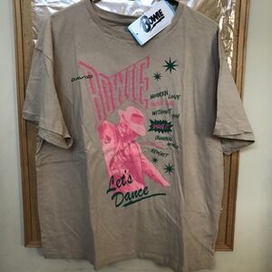 David Bowie Let's Dance Women T‎ Shirt ,Loose Fit ,Size-Large